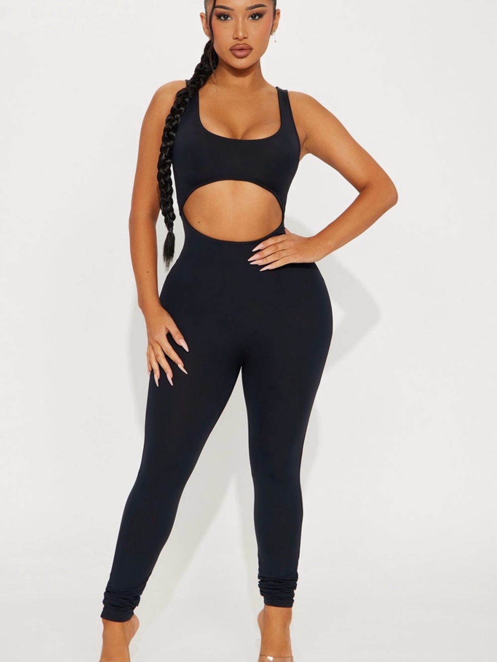 FN Black Cutout‎ Jumpsuit Bodycon One Piece Sexy Clubwear NWT SOLD OUT on FN
